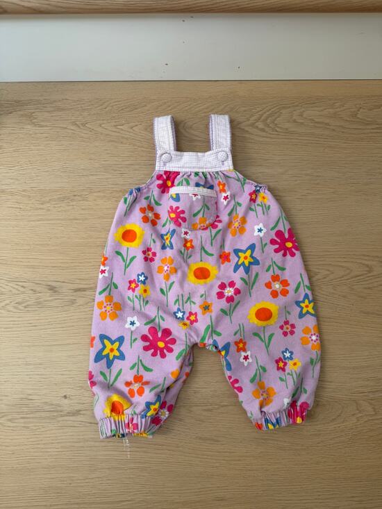 The Limited Other - The Limited Vintage 90s Retro Purple Floral Romper with Gingham Trim